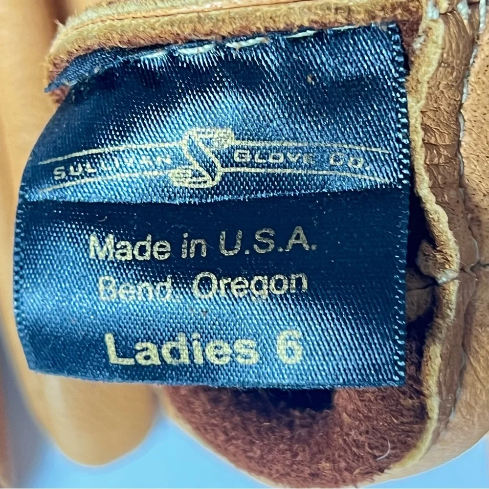Sullivan Glove Co Women’s Vintage Deerskin Classic Gloves Size 6 Winter Luxury